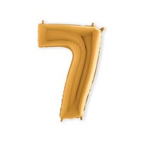 Folieballon Helium- en Luchtvulling - Goud - Cijfer 7 - 100 cm Folieballon Helium- en Luchtvulling - Goud - Cijfer 7 - 100 cm