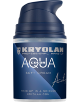 Kryolan schmink aquacolor soft cream donkerbruin 101 50 ml pompflesje