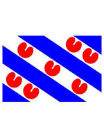 Tafelvlag moiree zijde 10 x 15 cm Friesland Tafelvlag moiree zijde 10 x 15 cm Friesland