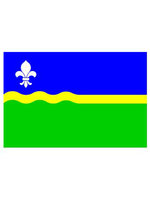 Tafelvlag moiree zijde 10 x 15 cm Flevoland Tafelvlag moiree zijde 10 x 15 cm Flevoland