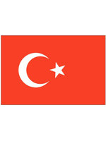 Tafelvlag moiree zijde 10 x 15 cm Turkije Tafelvlag moiree zijde 10 x 15 cm Turkije