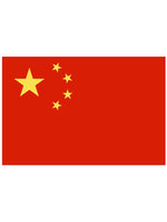 Tafelvlag moiree zijde 10 x 15 cm China Tafelvlag moiree zijde 10 x 15 cm China