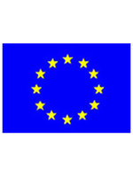 Tafelvlag moiree zijde 10 x 15 cm Europa Tafelvlag moiree zijde 10 x 15 cm Europa