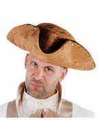 Piratenhoed Driespits - Vilt Bruin Luxe - Volwassenen Piratenhoed Driespits - Vilt Bruin Luxe - Volwassenen