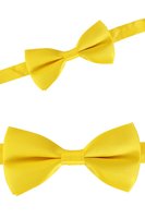 Vlinderstrikje - Satijn - Verstelbaar - Geel
