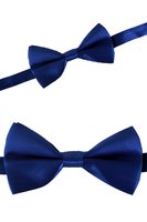 Vlinderstrikje - Satijn - Verstelbaar - Blauw