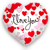 Folieballon - I Love You - Hartvorm Wit Hartje - 45 cm - Helium- en Luchtvulling Folieballon - I Love You - Hartvorm Wit Hartje - 45 cm - Helium- en Luchtvulling