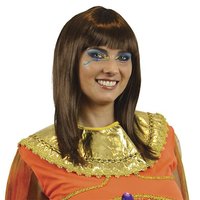 Damespruik - Bruin Met Pony - Cleopatra Damespruik - Bruin Met Pony - Cleopatra