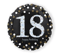 Folieballon - Sparkling Happy Birthday - 18 Folieballon - Sparkling Happy Birthday - 18