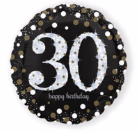 Folieballon 30 sparkling happy birthday Folieballon 30 sparkling happy birthday