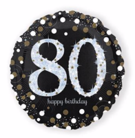 Folieballon 80 sparkling happy birthday Folieballon 80 sparkling happy birthday