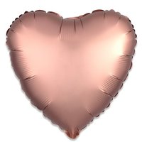 Folieballon - Hart Rosé Goud - 45 cm - Helium- en Luchtvulling Folieballon - Hart Rosé Goud - 45 cm - Helium- en Luchtvulling