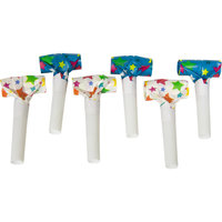 Roltongen Sterren - Papier Blauw-Wit - 6 stuks Roltongen Sterren - Papier Blauw-Wit - 6 stuks