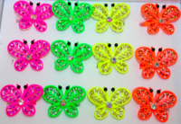 Ring vlinder neon gekleurd