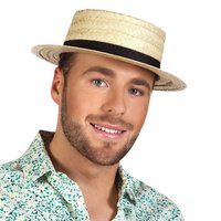 Strohoed Lou Bandy - Jaren 20 - Volwassenen Strohoed Lou Bandy - Jaren 20 - Volwassenen