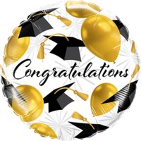 Folieballon - Congratulations - 45 cm - Helium- en Luchtvulling Folieballon - Congratulations - 45 cm - Helium- en Luchtvulling