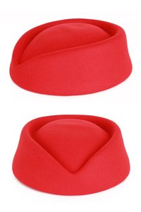 Stewardess hoed rood | Feestartikelenshop.com