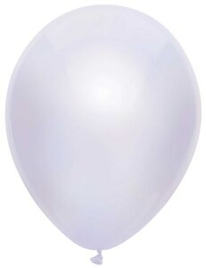 Globos ballonnen metallic wit